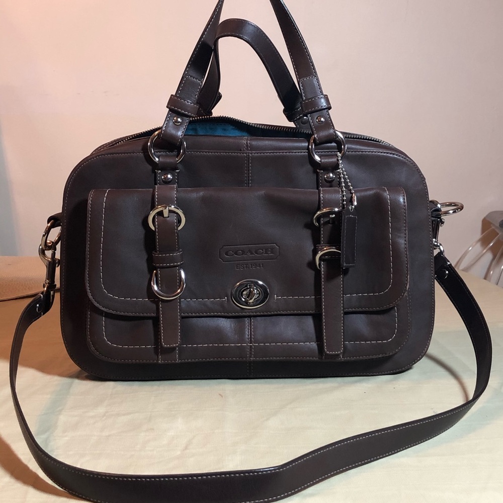 Brown Leather Coach Bag
